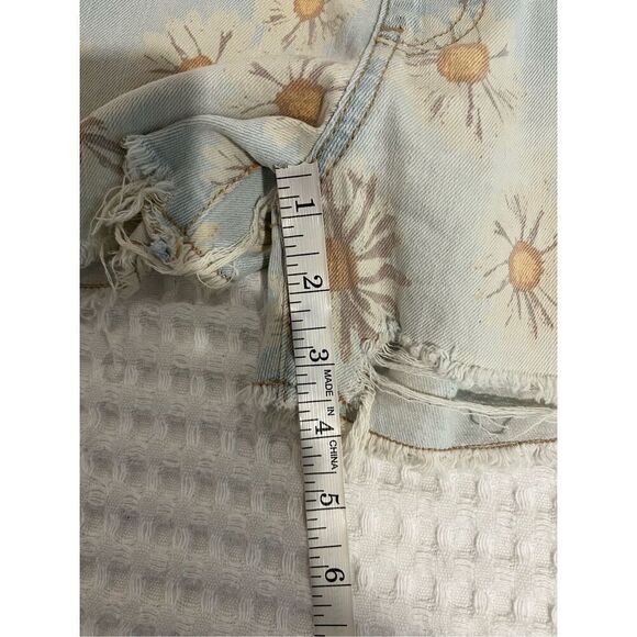 No Boundaries daisy flower floral Jean overalls size XS 1 - Picture 4 of 8